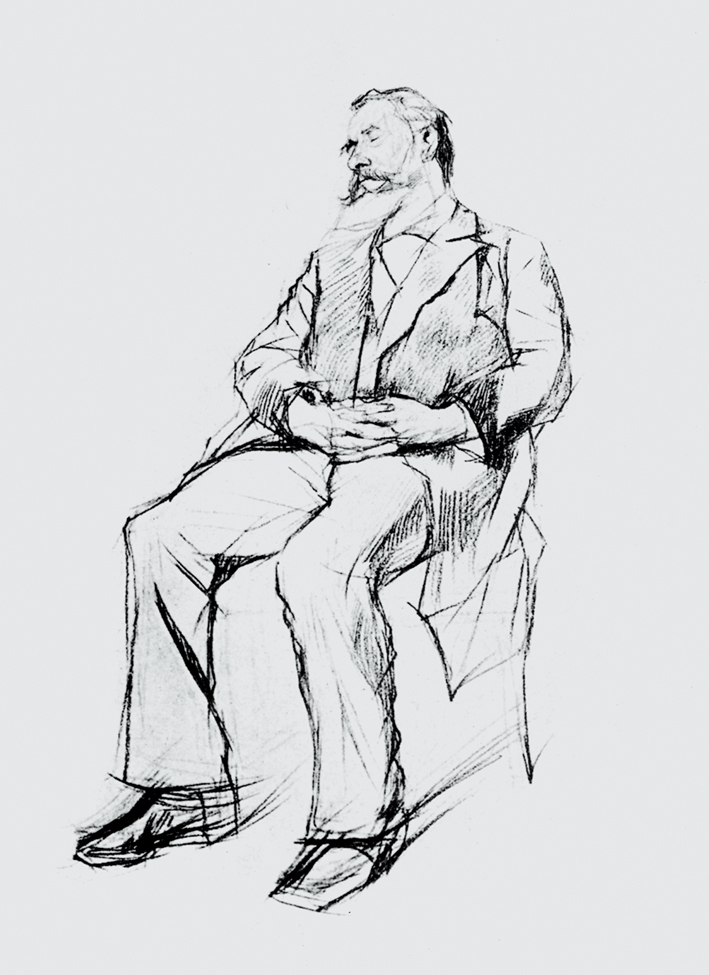  瓦伦丁·亚历山德罗维奇·谢洛夫 Valentin Alexandrovich Serov —— 睡在圈椅中的托格农
